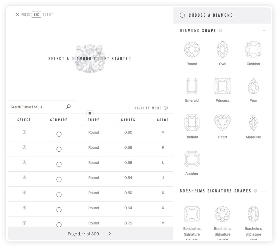 borsheims ring builder