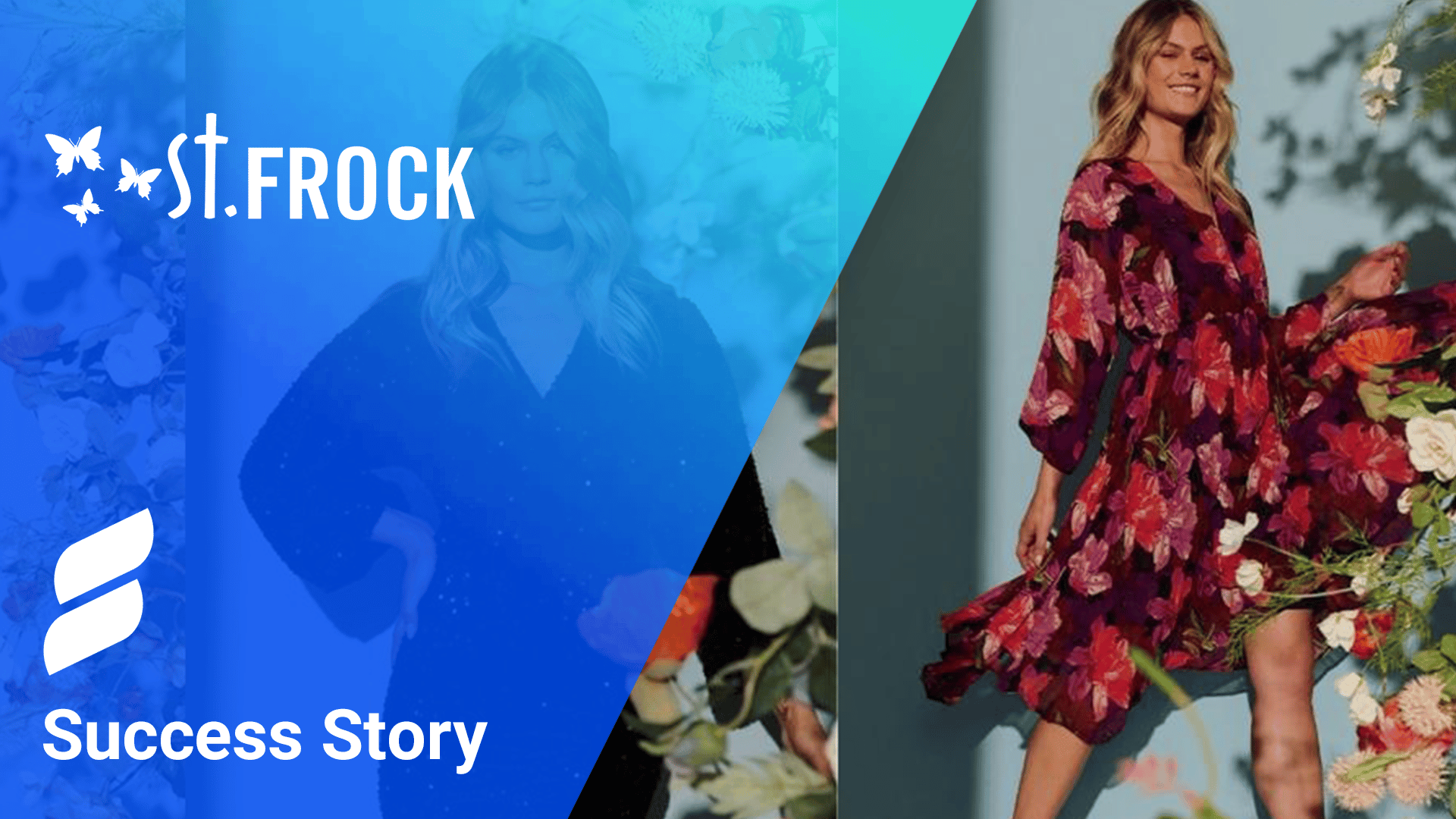 St Frock Logo, Searchspring logo, 